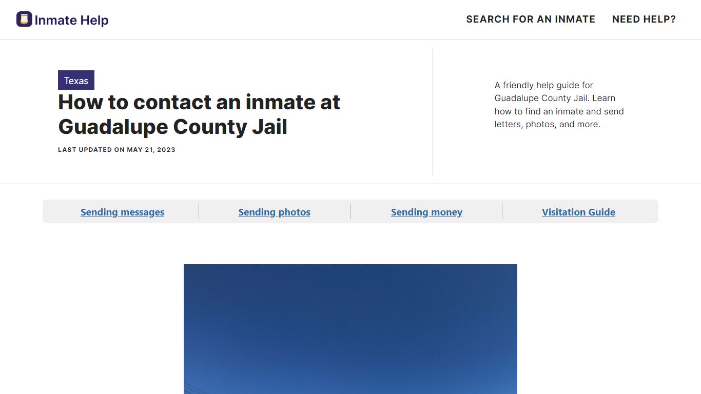 How to contact an inmate at Guadalupe County Jail